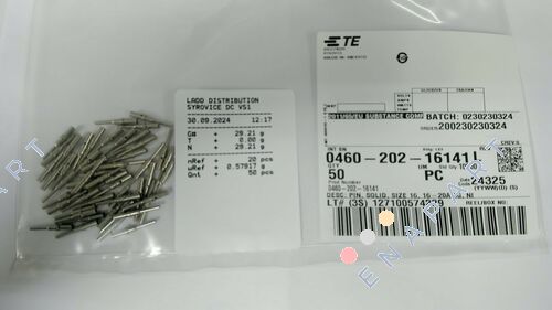 0460-202-16141 ピンコンタクトニッケルクリンプ 16-20 AWG 電源、機械加工