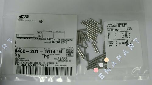 0462-201-16141 ソケットコンタクトニッケルクリンプ 16-20 AWG 電源、機械加工