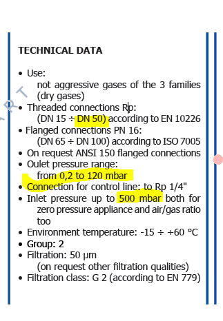 AG/RC DN50 (AG50)  等しい圧力調整器