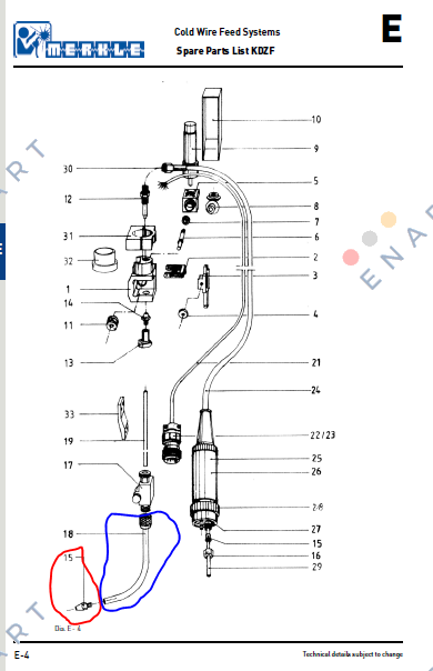 01300070  ガスノズルセラミックGr.8