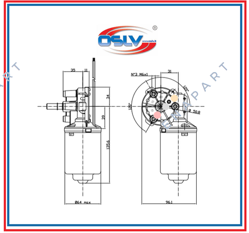 9900146 Wischermotor